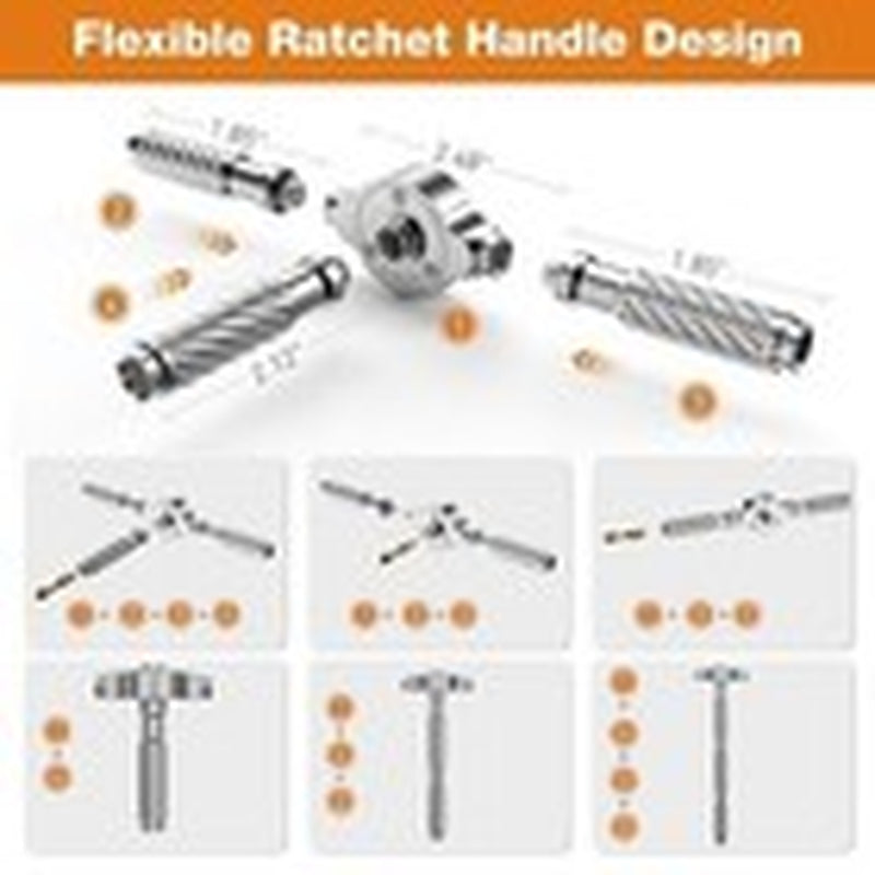 Screwdriver 30 in 1, Magnetic Screwdriver Set with T Ratchet Handle Repair Tool
