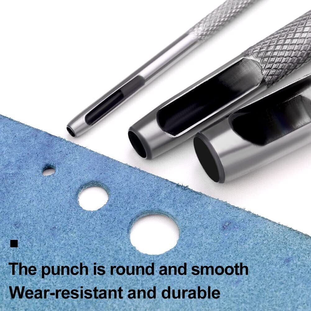 Leather Hole Punches round Hole Punch Set Hollow Punch Set DIY Leather Punch Set