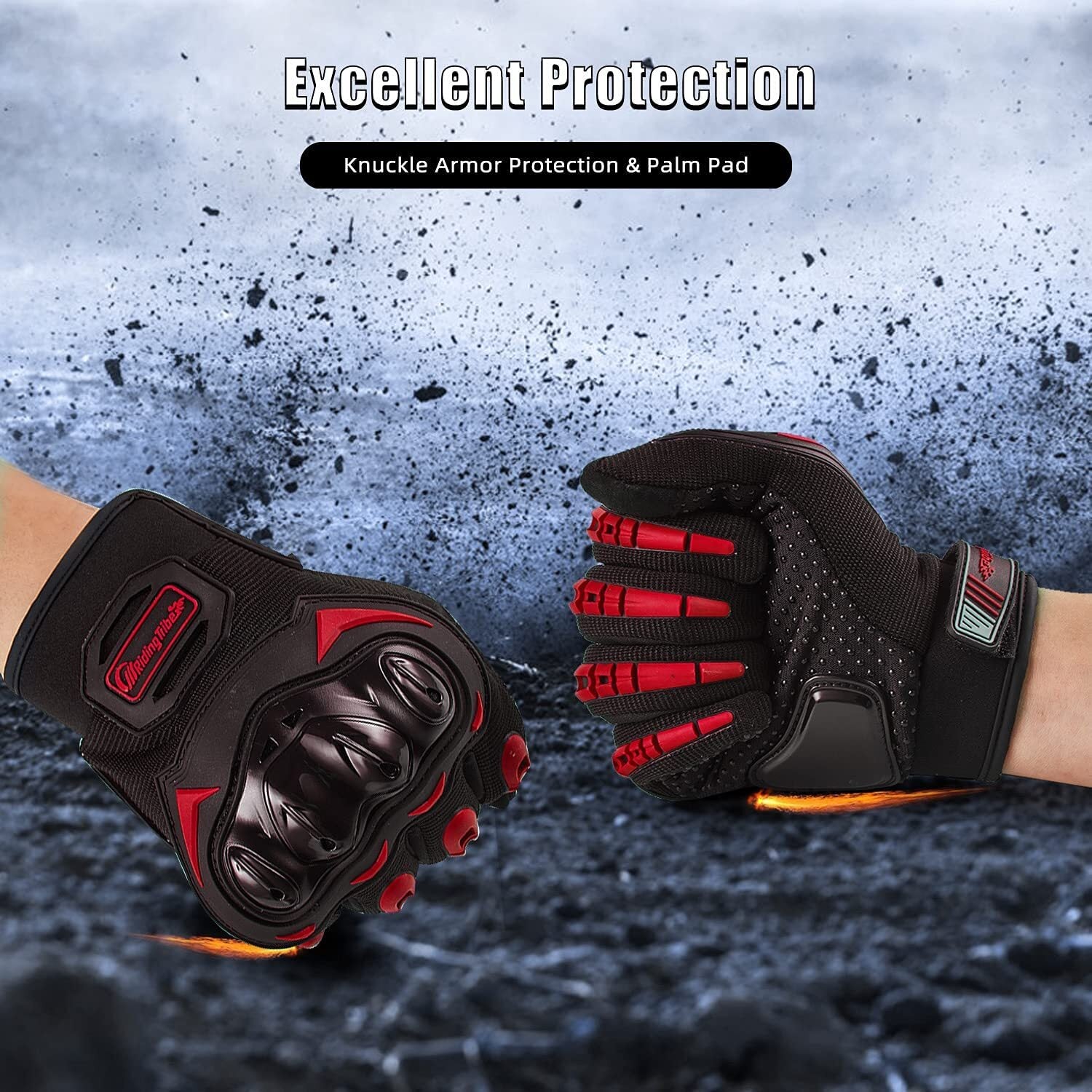 Motorcycle Gloves for Men Women Full Finger Touchscreen Motorbike Riding Gloves