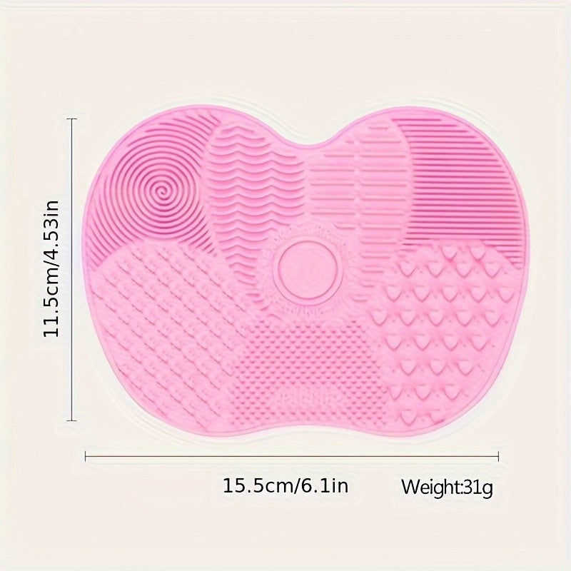 Silicone Makeup Brush Cleaning Pad: Reusable, Portable Cleaning Tool