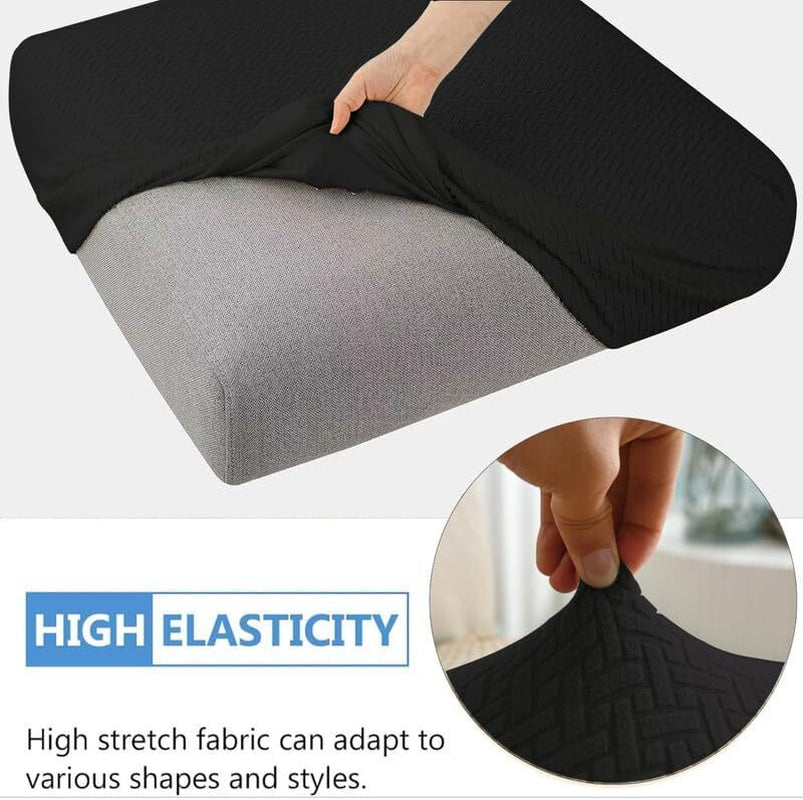 2pcs 100% Waterproof Patio Stretch Sofa Cushion Covers Outdoor Chair Cushion Covers