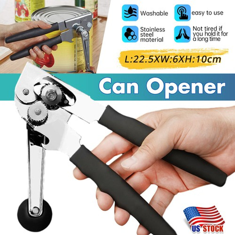 Heavy Duty Commercial Can Opener Hand Crank Can Opener Manual Easy for Big Cans
