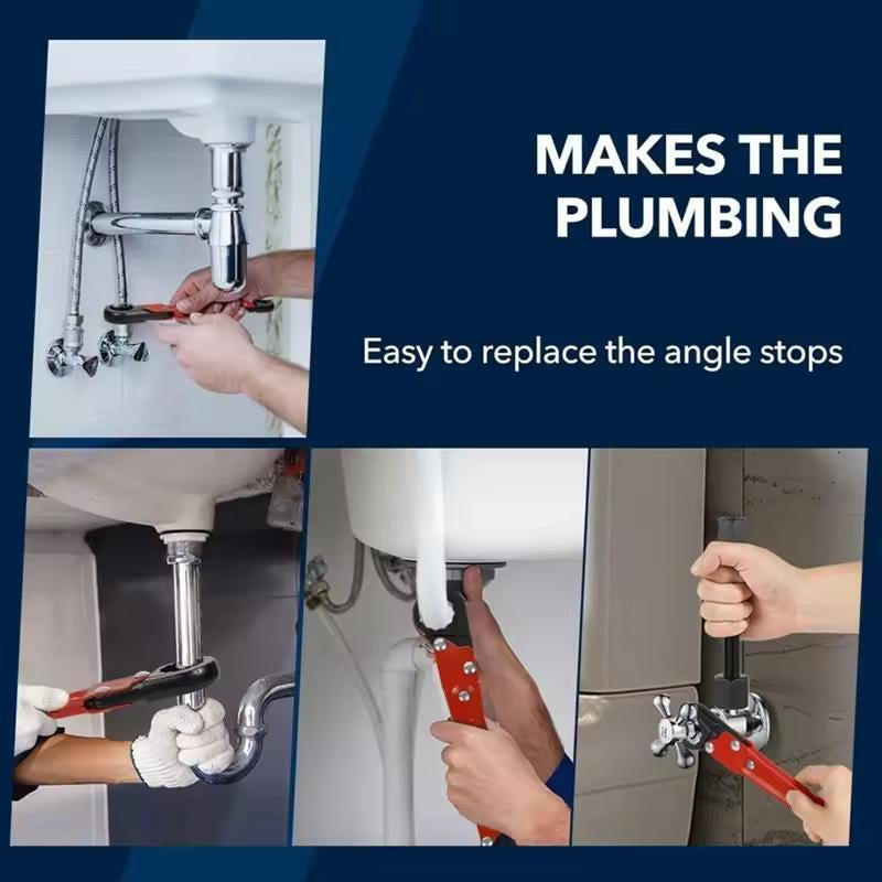 Plumbing Tool Angle Stop Wrench Angle on Wrench Kit Plumbers Wrench Removal Tool