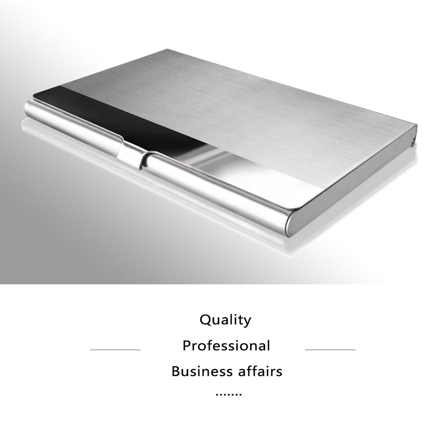 Stainless Steel Card Holder Case Pocket Metal Wallet for Business, ID, Credit