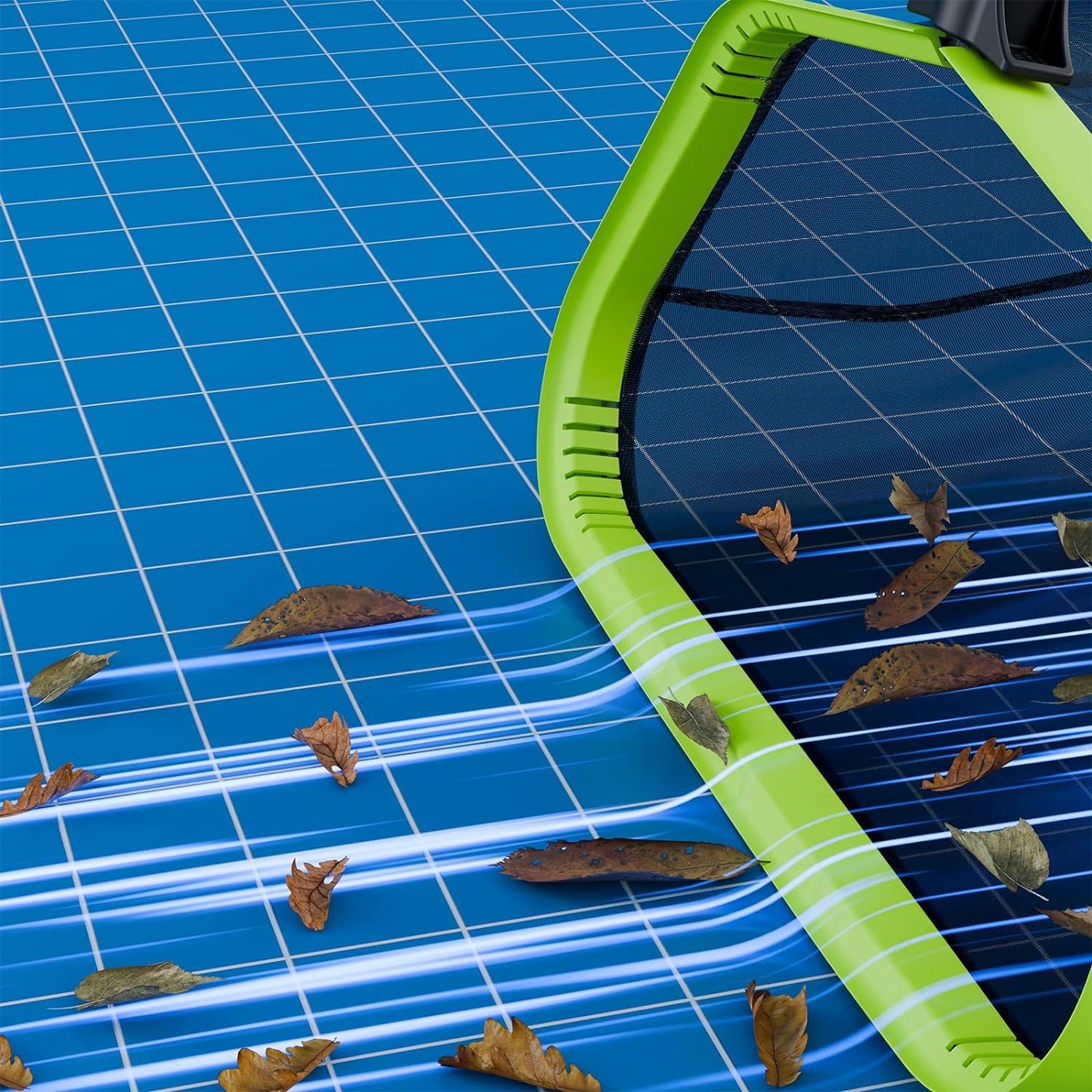 Poll Net Heavy Duty Aluminum Frame Swimming Pool Leaf Skimmer Nets for Cleaning