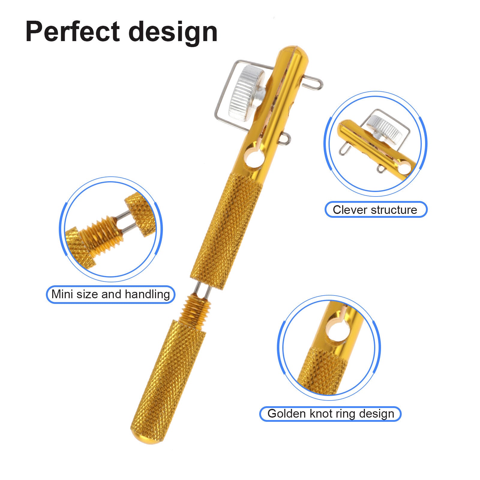 Fishing Quick Knot Tying Tool Fast Nail Knotter Line Cutter Clipper Nipper Hook