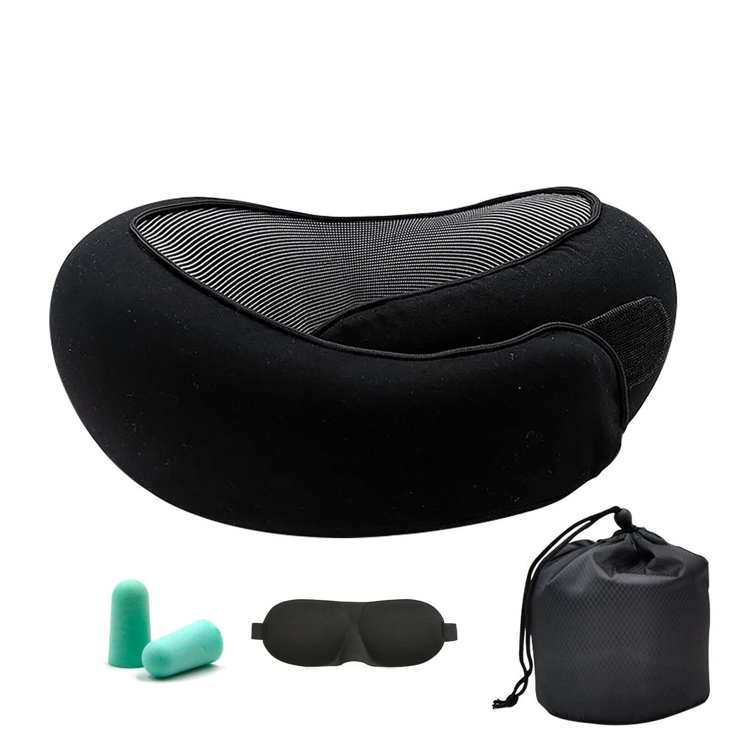 Neck Travel Pillow Memory Foam Neck Pillow Comfort Compact Ergonomic for Travel