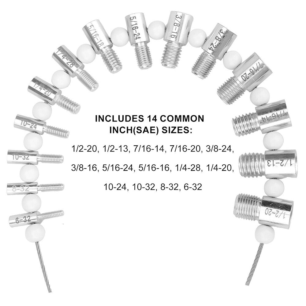 Nut and Bolt Thread Checker (Inch & Metric)- 26 Male/Female -14 Inch & 12 Metric