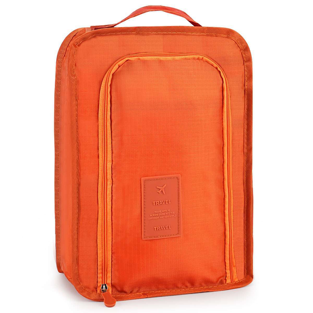 Golf Shoes Bag Zipped Sports Bag Shoe Carrying Case Breathable W/ Top-Handle