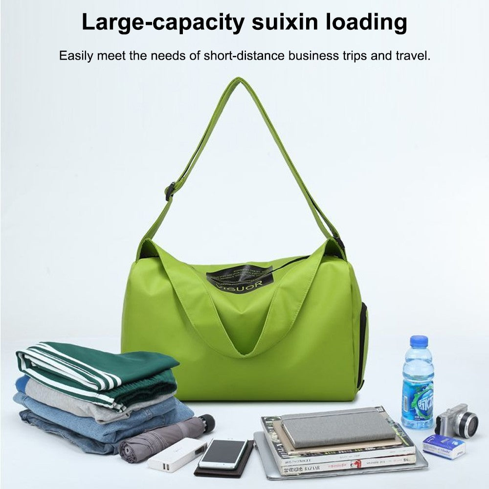Lightweight Sports Gym Travel Duffel Bag Wet Pocket for Swim Yoga Training
