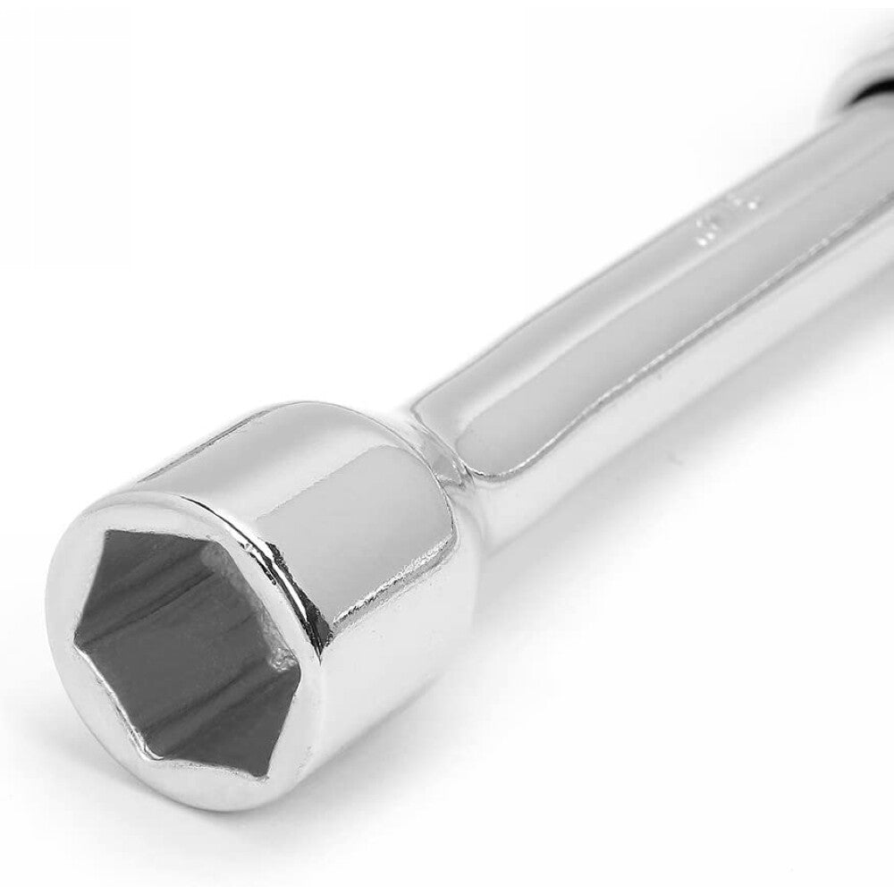 14-Inch Folding Lug Wrench Iron Compact 4-Way Cross Wheel Brace Wrench