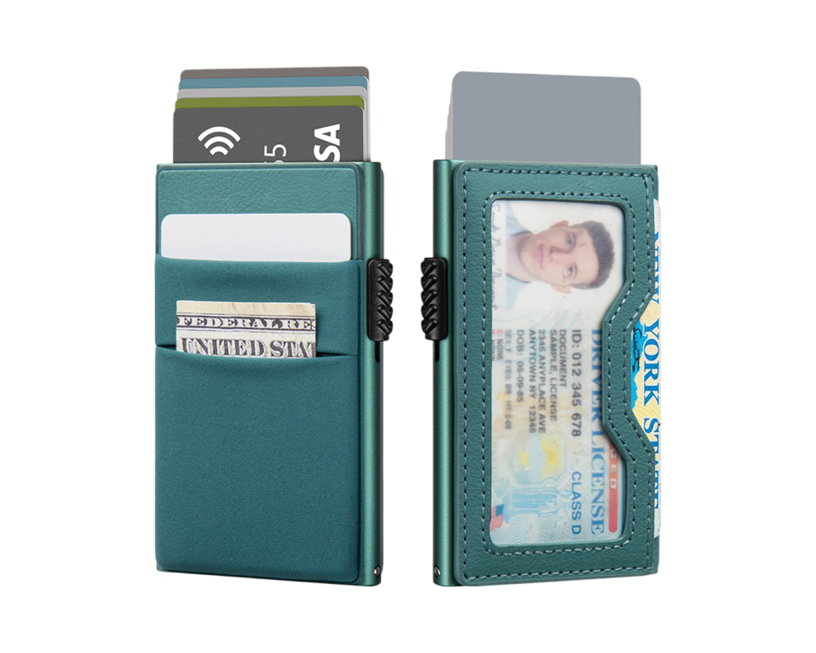 Men's Wallet Slim Mens Wallet RFID Blocking Front Pocket Card ID Holder for Airtag