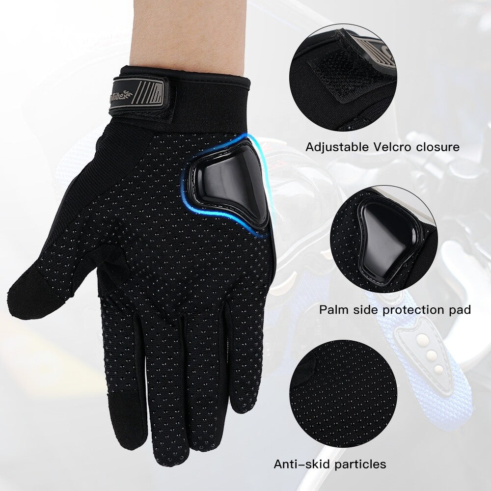 Motorcycle Gloves for Men Women Full Finger Touchscreen Motorbike Riding Gloves