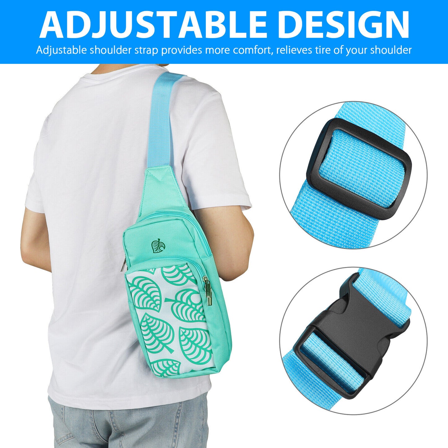 Portable Shoulder Bag Pouch Case for Nintendo Switch/Lite Animal Crossing Design