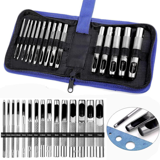 Leather Hole Punches round Hole Punch Set Hollow Punch Set DIY Leather Punch Set