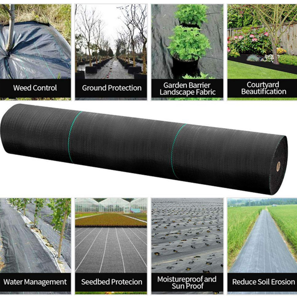 Heavy Duty Weed Barrier Fabric Woven Ground Weed Cover 3.2 Ounce Landscape