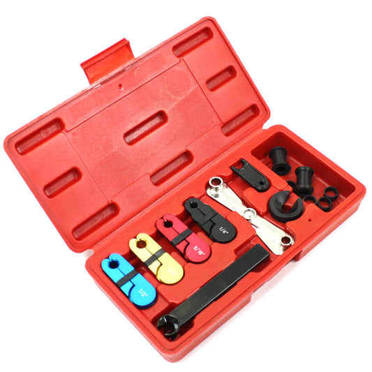 8 Pc Fuel & Transmission Line Disconnect Tool Set Decouple 1/4" 5/16" 3/8" 1/2"