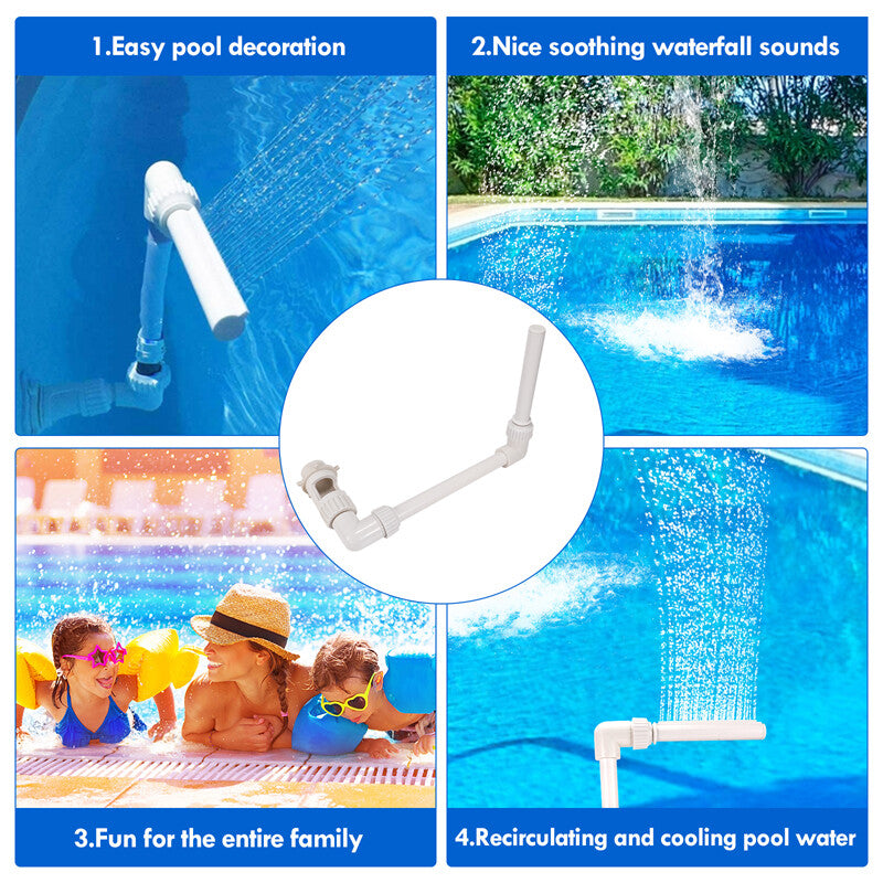 Swimming Pool Waterfall Fountain in Ground above Ground Pool Fountain Sprinkler