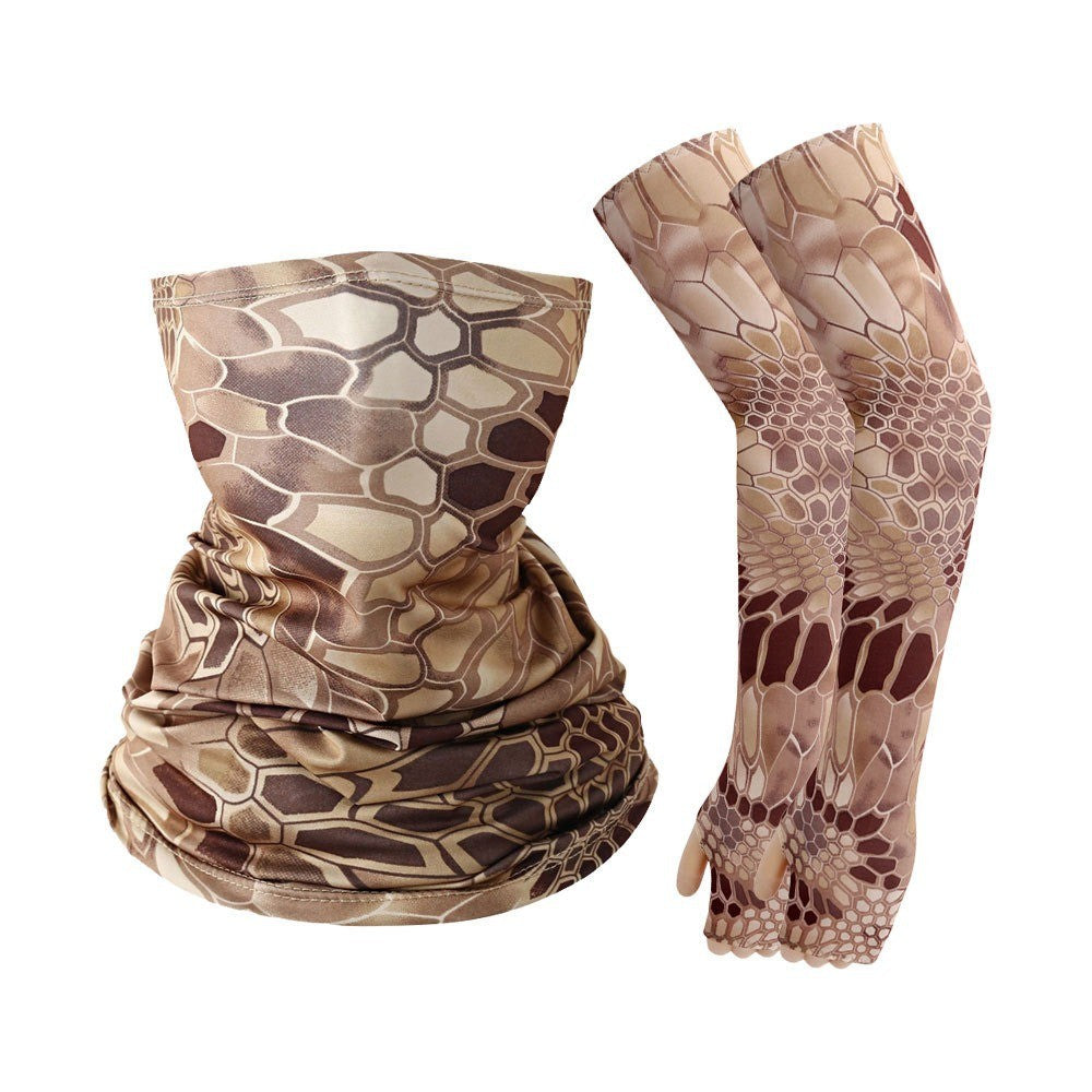 4 Set Cooling Arm Sleeves & Neck Gaiter Face Mask UV Protection for Men/Women