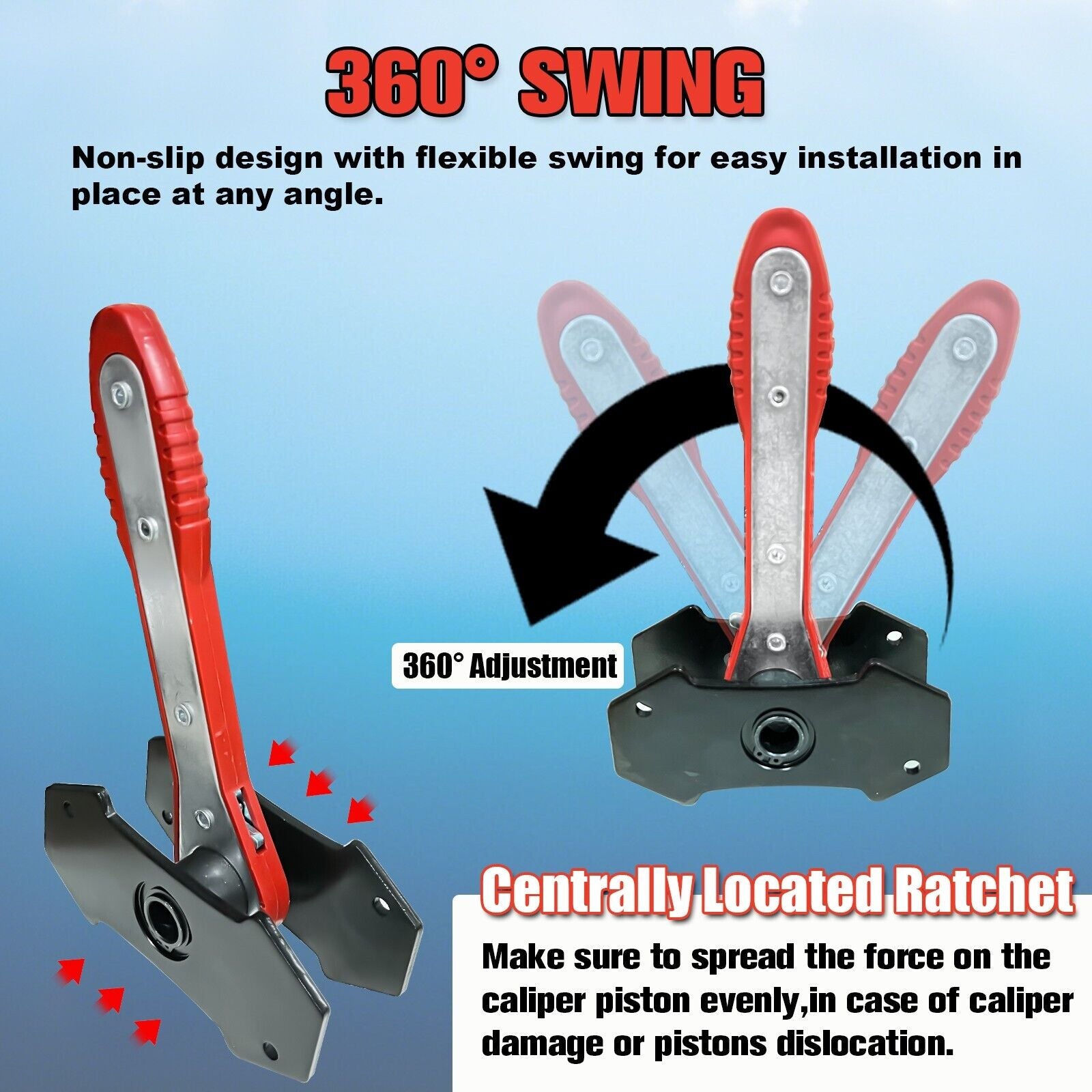 Heavy Duty Tools for Disc Brake Car Compressor Wind Back Tool