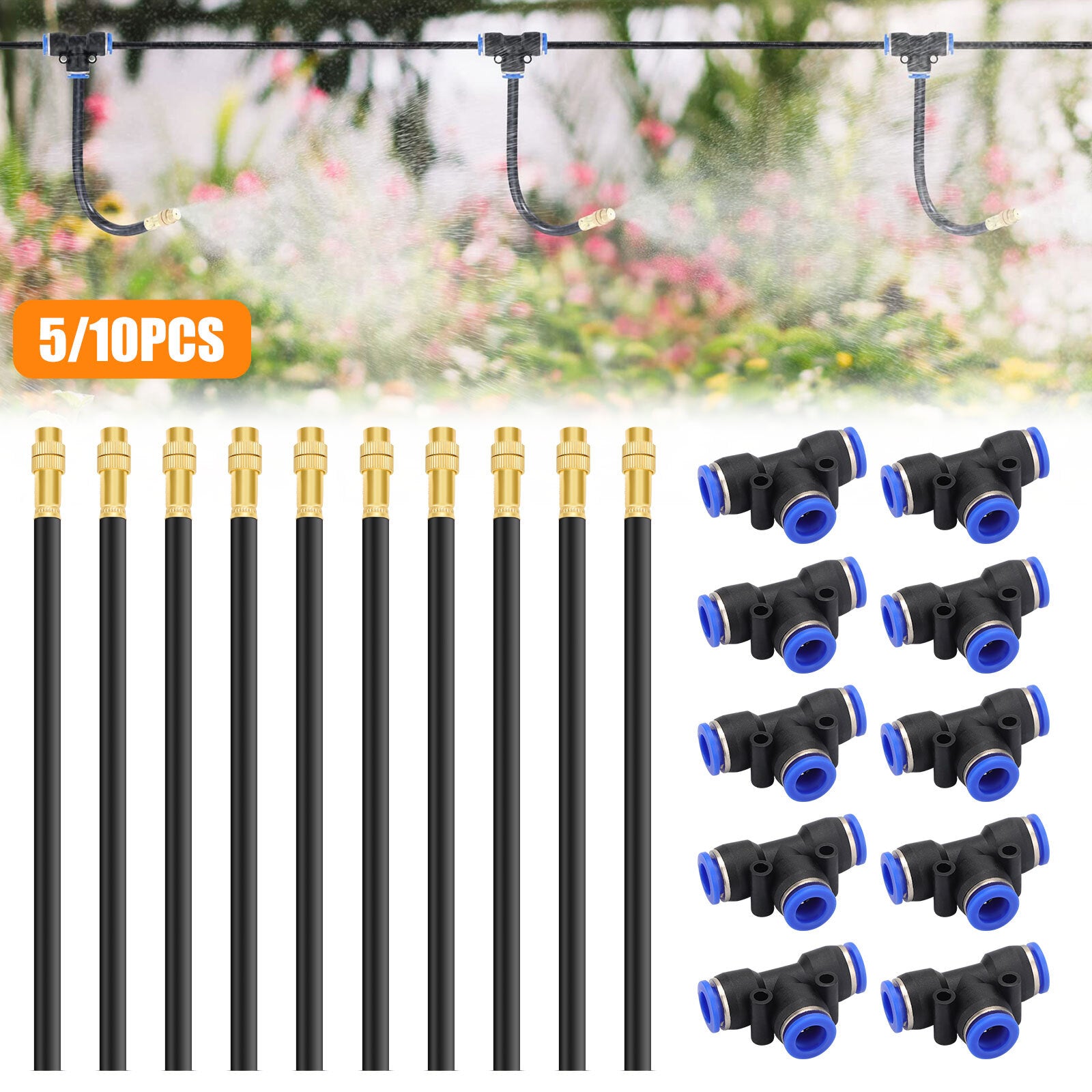 DIY Flexible Misting Kit – Garden Cooling & Irrigation Spray System for Patio & Plants