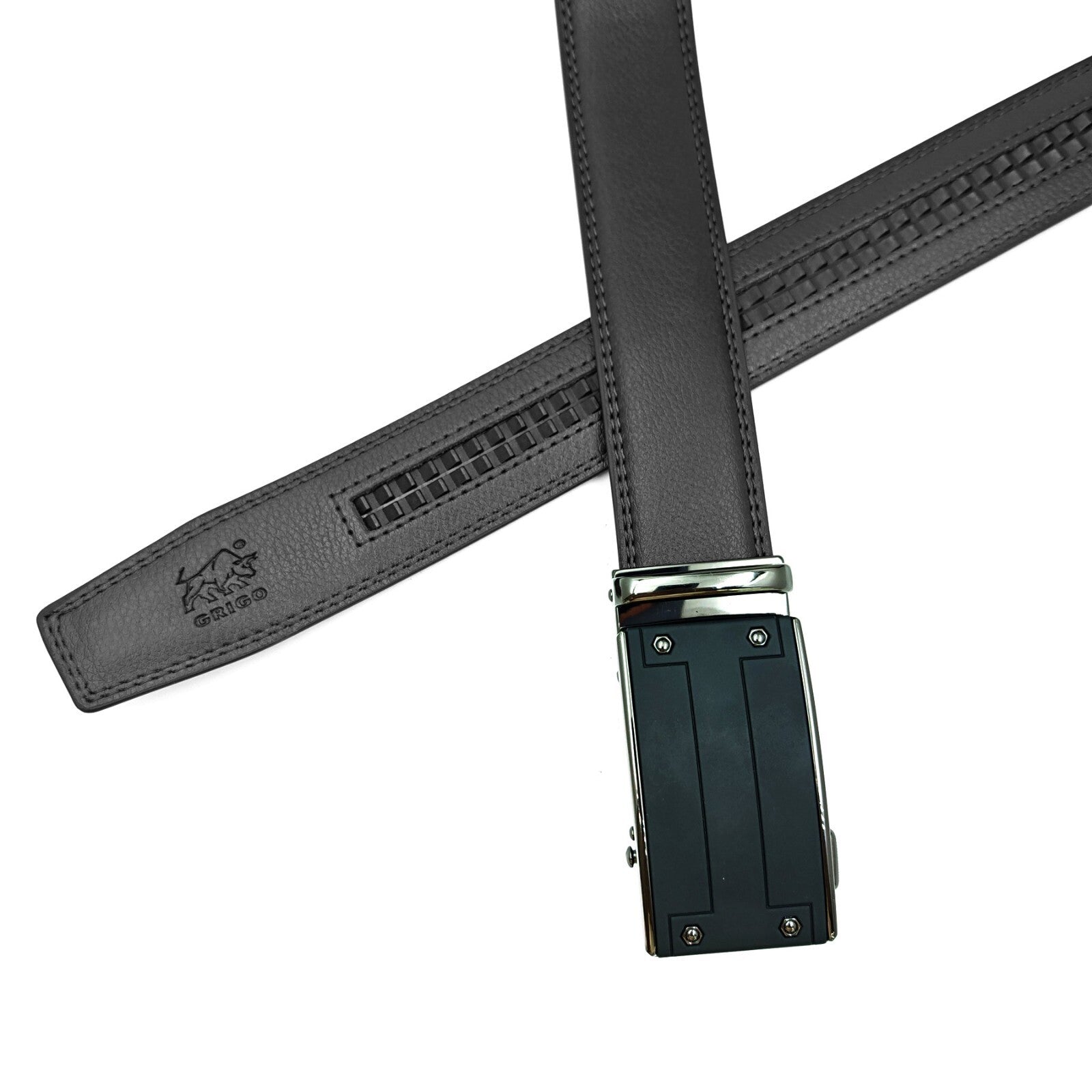 Men'S Ratchet Belt Genuine Leather Mens Belt with Slide Ratchet Belts for Men