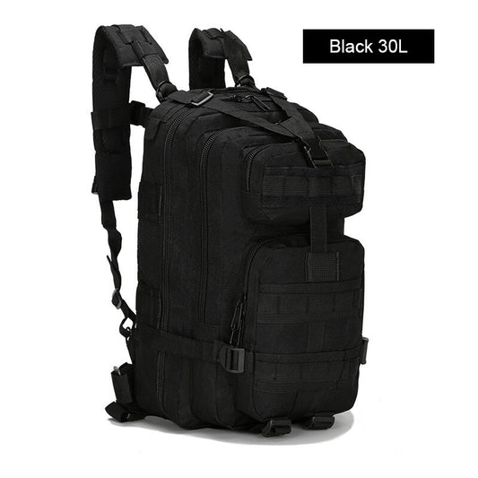 30L Military Tactical Backpack – Durable Black Rucksack for Camping, Hiking & Outdoor Adventures