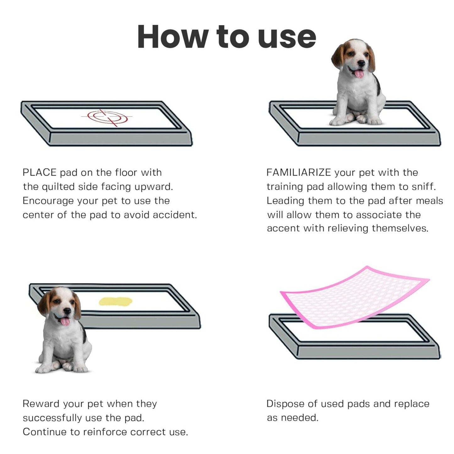 100 Pet Pads for Dogs Ultra-Absorben