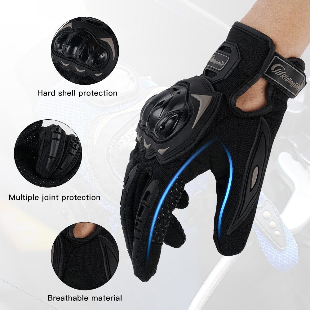 Motorcycle Gloves for Men Women Full Finger Touchscreen Motorbike Riding Gloves