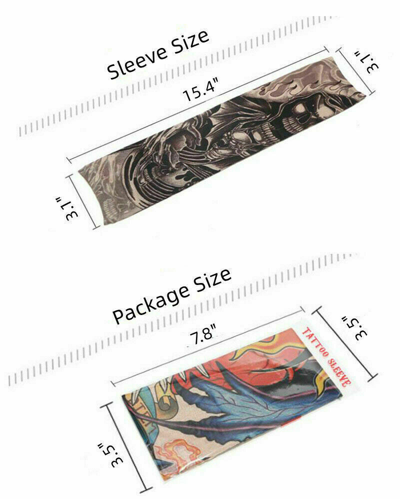 10PCS Tattoo Cooling Arm Sleeves Cover Unisex Sports Outdoor UV Sun Protection