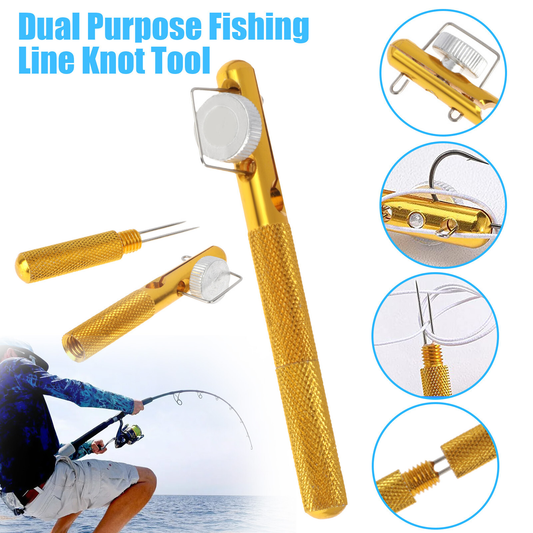 Fishing Knot Quick Tying Tool Line Clipper Snip Hook Nipper Tie Knotter Outdoor Multifunction Fishing Hook Knot Tying Tool Compact & Durable Hook Remover and Line Knotter