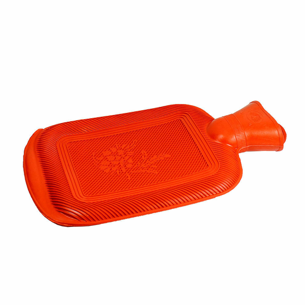 Hot Water Bottle Rubber Bag Warm Relaxing Heat Cold Therapy