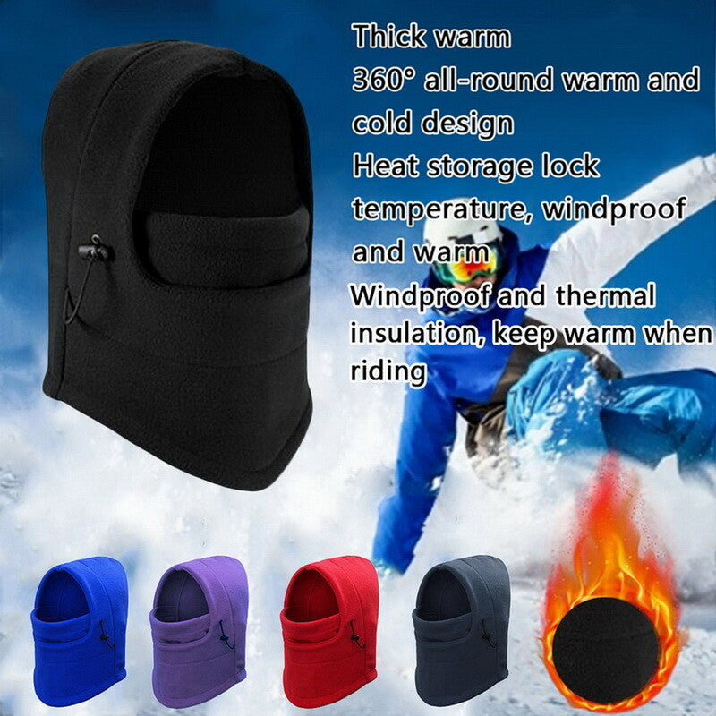 Windproof Fleece Neck Winter Warm Balaclava Ski Full Face Mask for Cold Weather