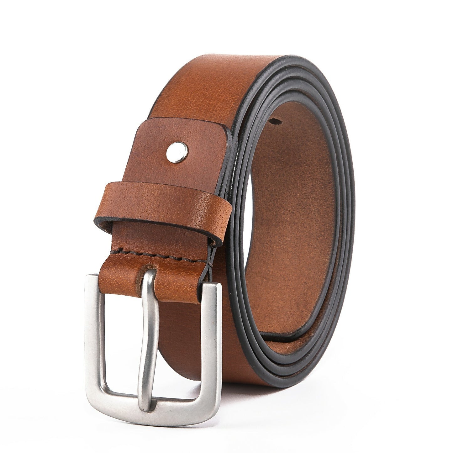 Men’S Belts Full Grain Genuine Leather Casual Dress Jeans Belts for Men