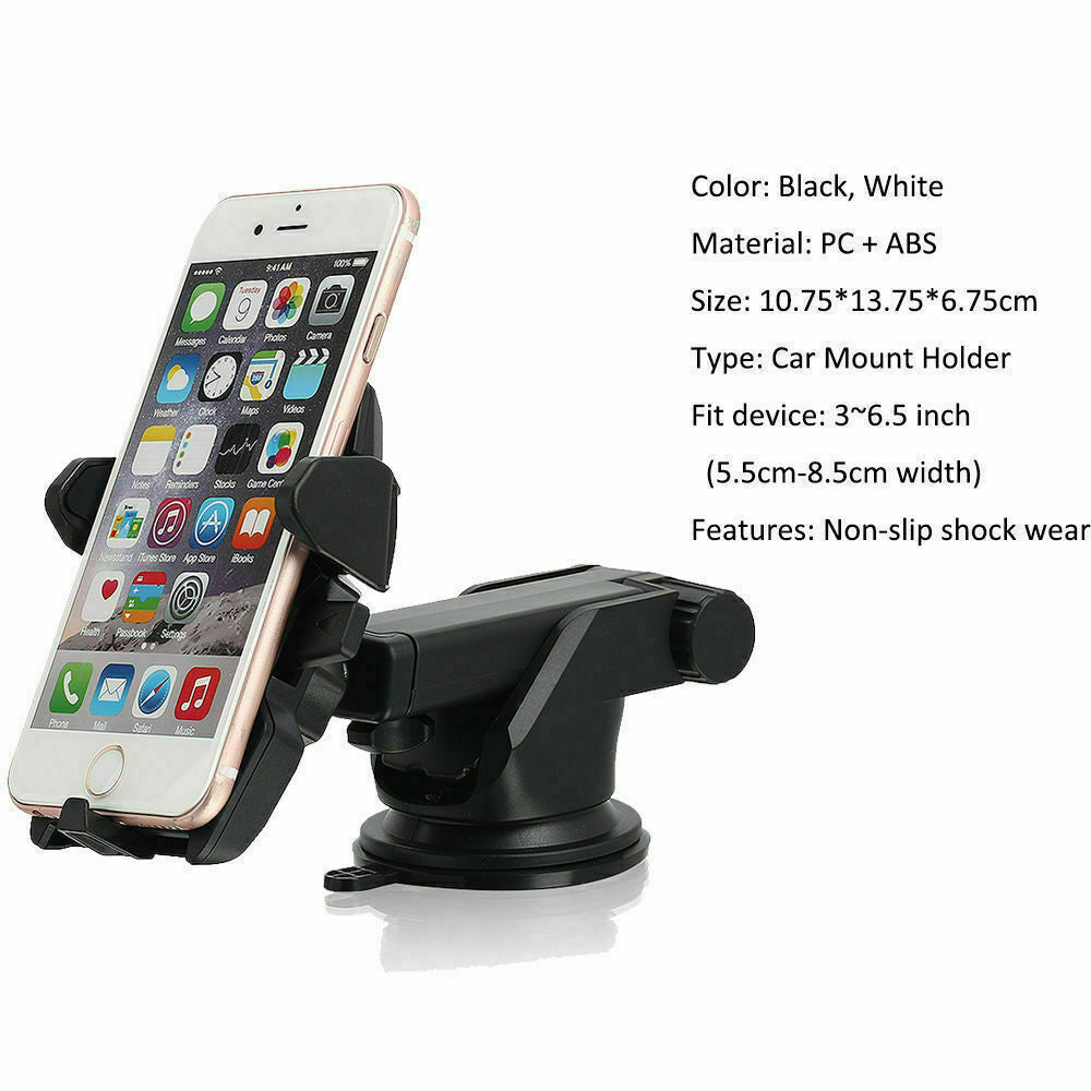 360° Car Windshield Mount Holder Stand for Iphone Samsung Mobile Cell Phone GPS