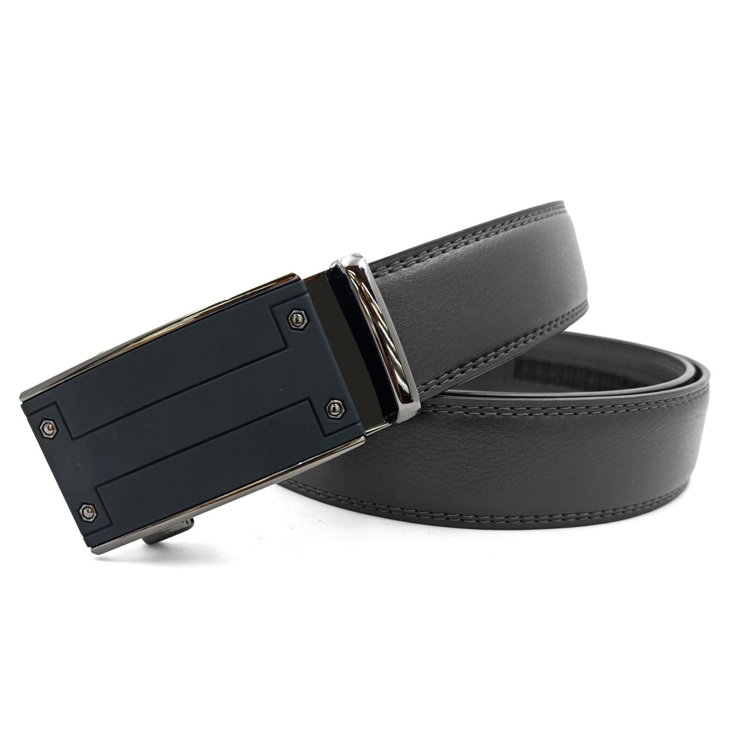 Men'S Ratchet Belt Genuine Leather Mens Belt with Slide Ratchet Belts for Men