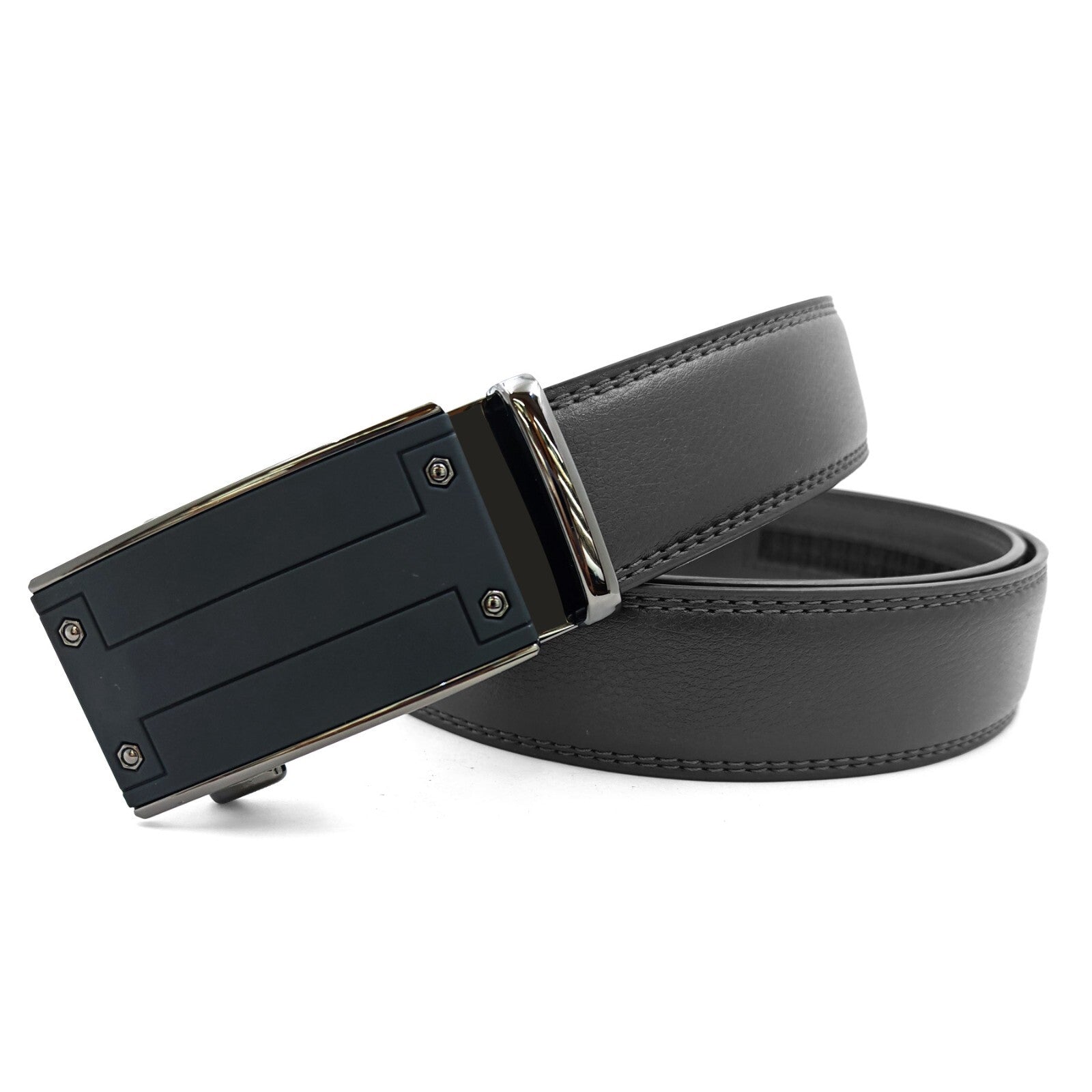 Men'S Ratchet Belt Genuine Leather Mens Belt with Slide Ratchet Belts for Men