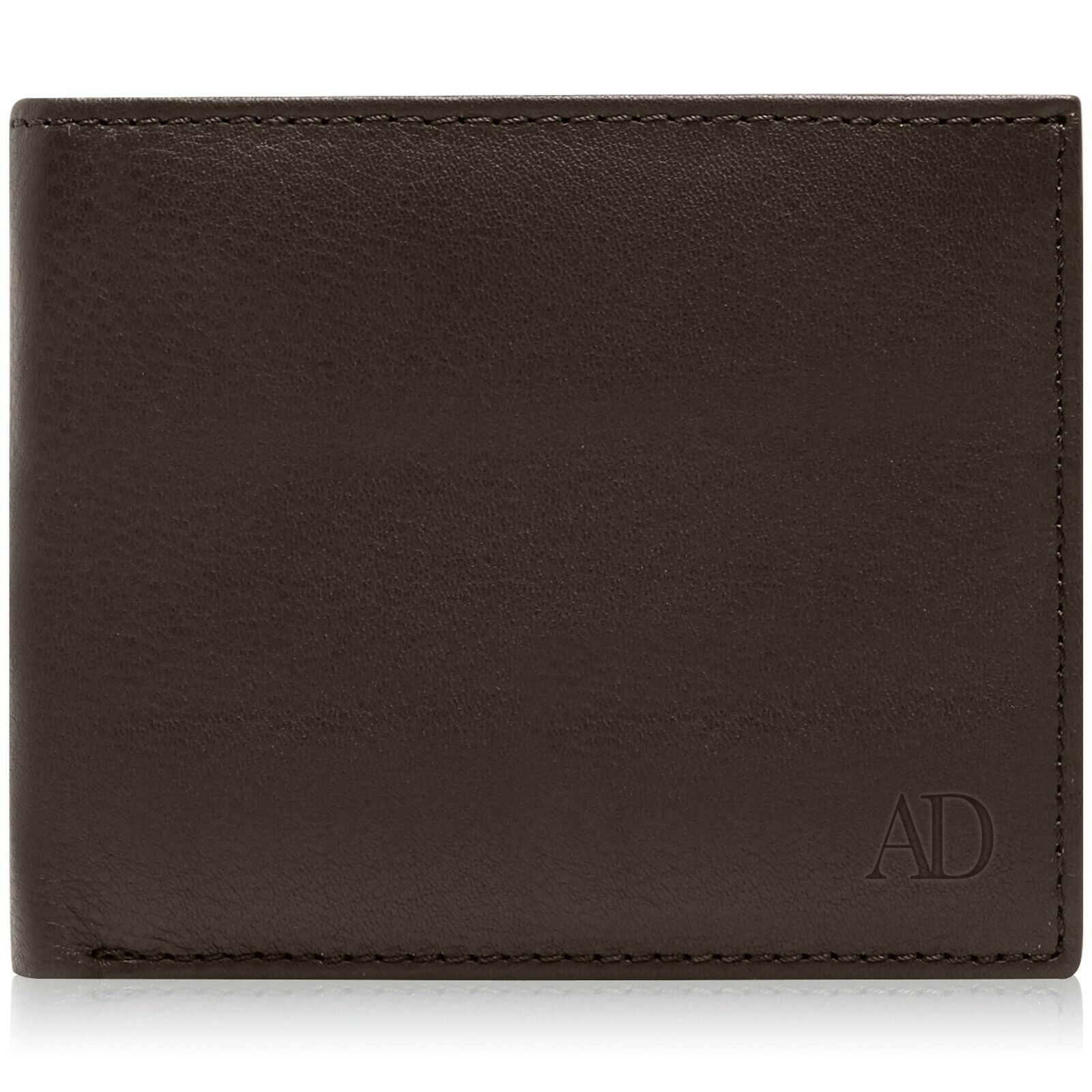 Genuine Leather Minimalist Bifold Wallets for Men RFID Blocking Slim Mens Wallet