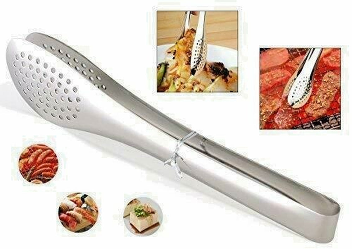 Stainless Steel Kitchen Tongs Serving Utensils BBQ Tongs for Cooking Heavy Duty