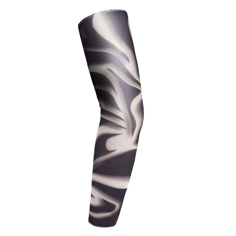 10Pcs Tattoos Cooling Arm Sleeves Cover Basketball Golf Sport UV Sun Protection
