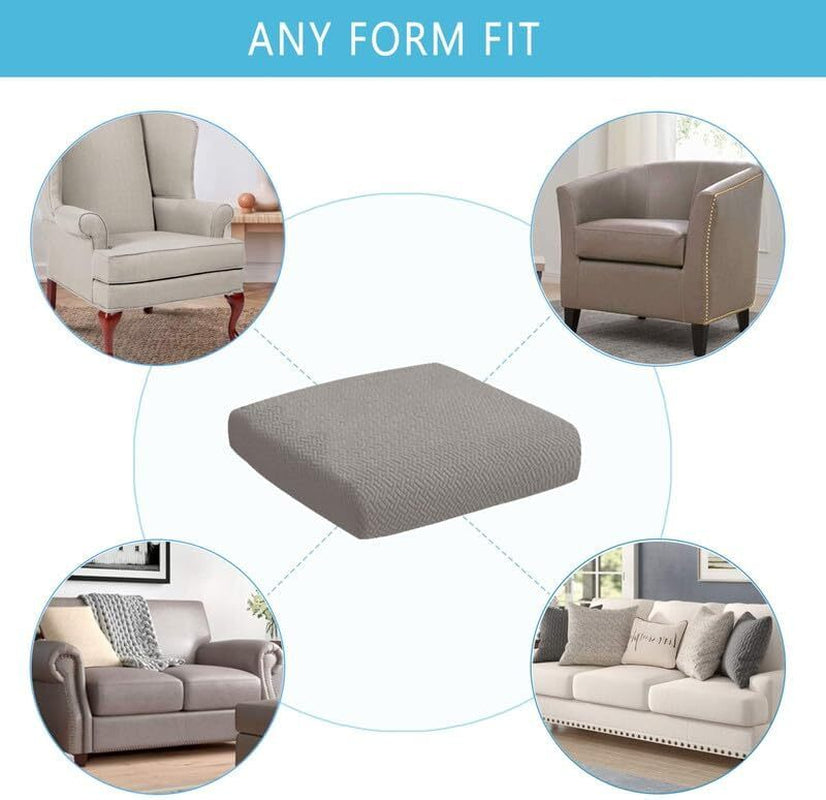 2pcs 100% Waterproof Patio Stretch Sofa Cushion Covers Outdoor Chair Cushion Covers