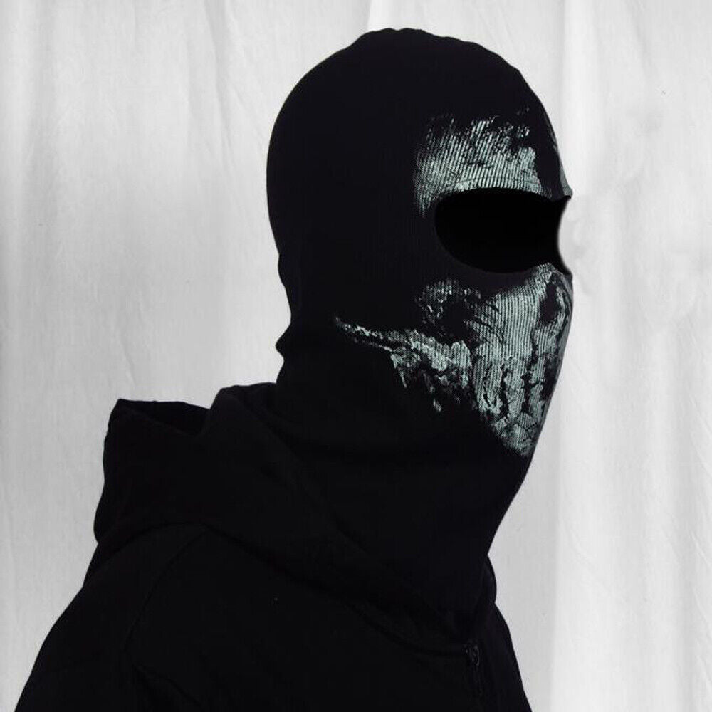 Motorcycle Game Balaclava Hood Ghost Skull Full Face Cover CS Halloween Mask