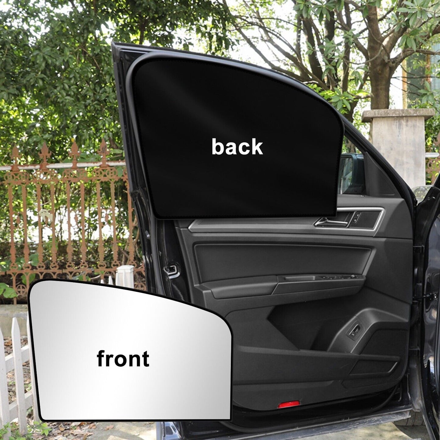 Magnetic Car Window Sun Shade – UV Protection & Privacy Screen for Front and Rear Windows (Set of 4
