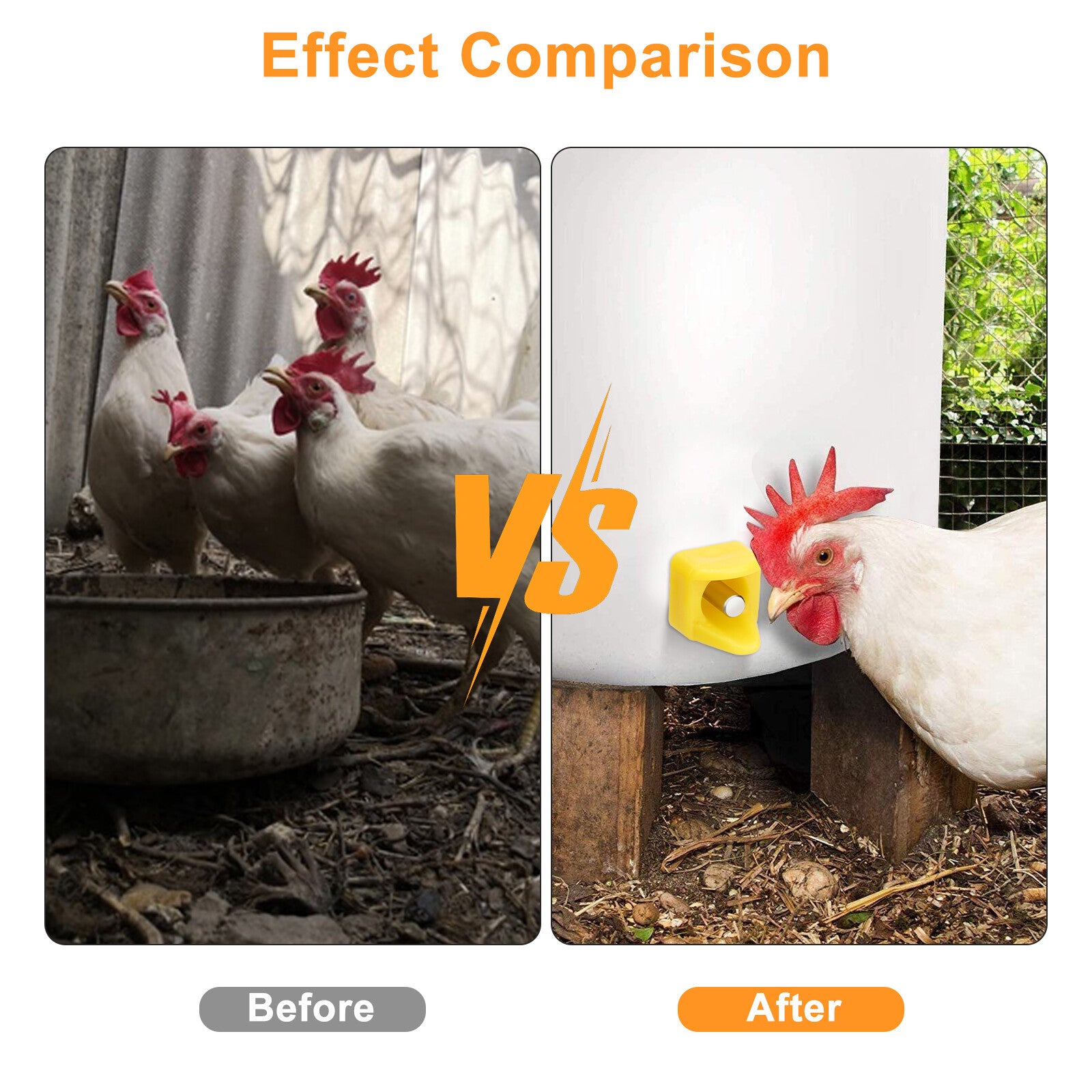 15Pcs Automatic Chicken Water Nipples Easy to Install Horizontal Poultry Waterer