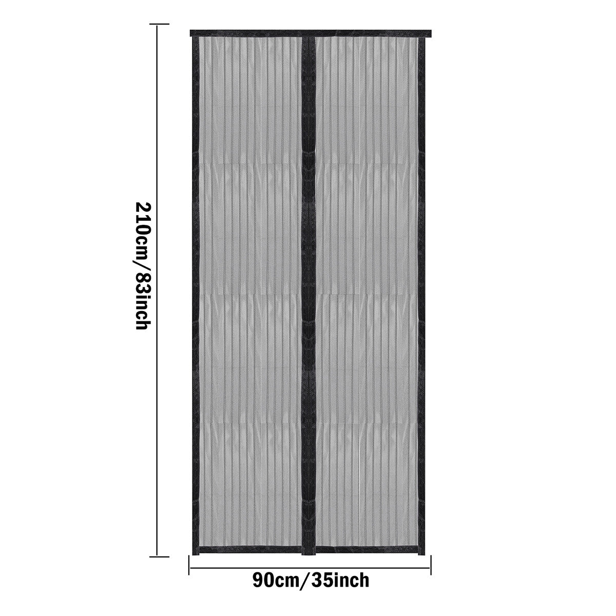 Magnetic Screen Door Mesh Curtain Heavy Duty Mosquito Net Bug Hands Free Closer