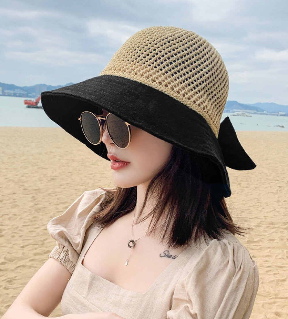 Women’S Floppy Straw Sun Hat – Wide Brim Beach Hat, Packable Summer Travel Cap