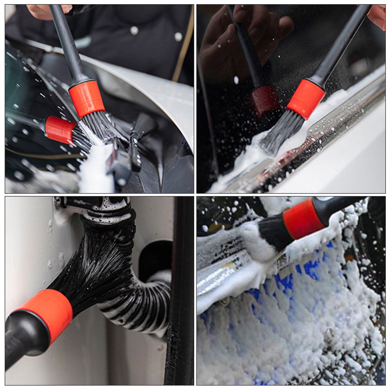 Detailing Cleaning Kit Car Detailing Brush Wash Engines for Wheel Clean Set Auto