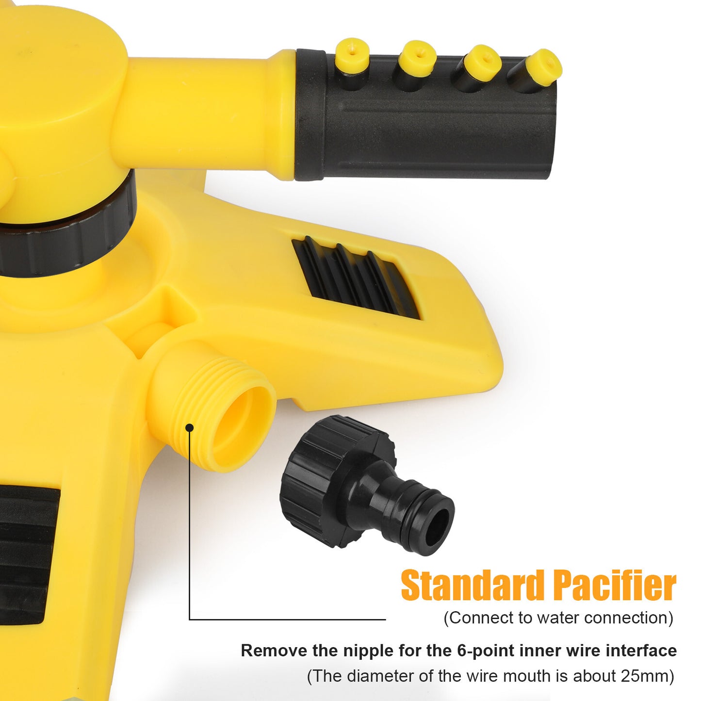 360° Automatic Rotating Lawn Sprinkler – 2 Spray Modes, Wide Coverage, Garden & Lawn Irrigation