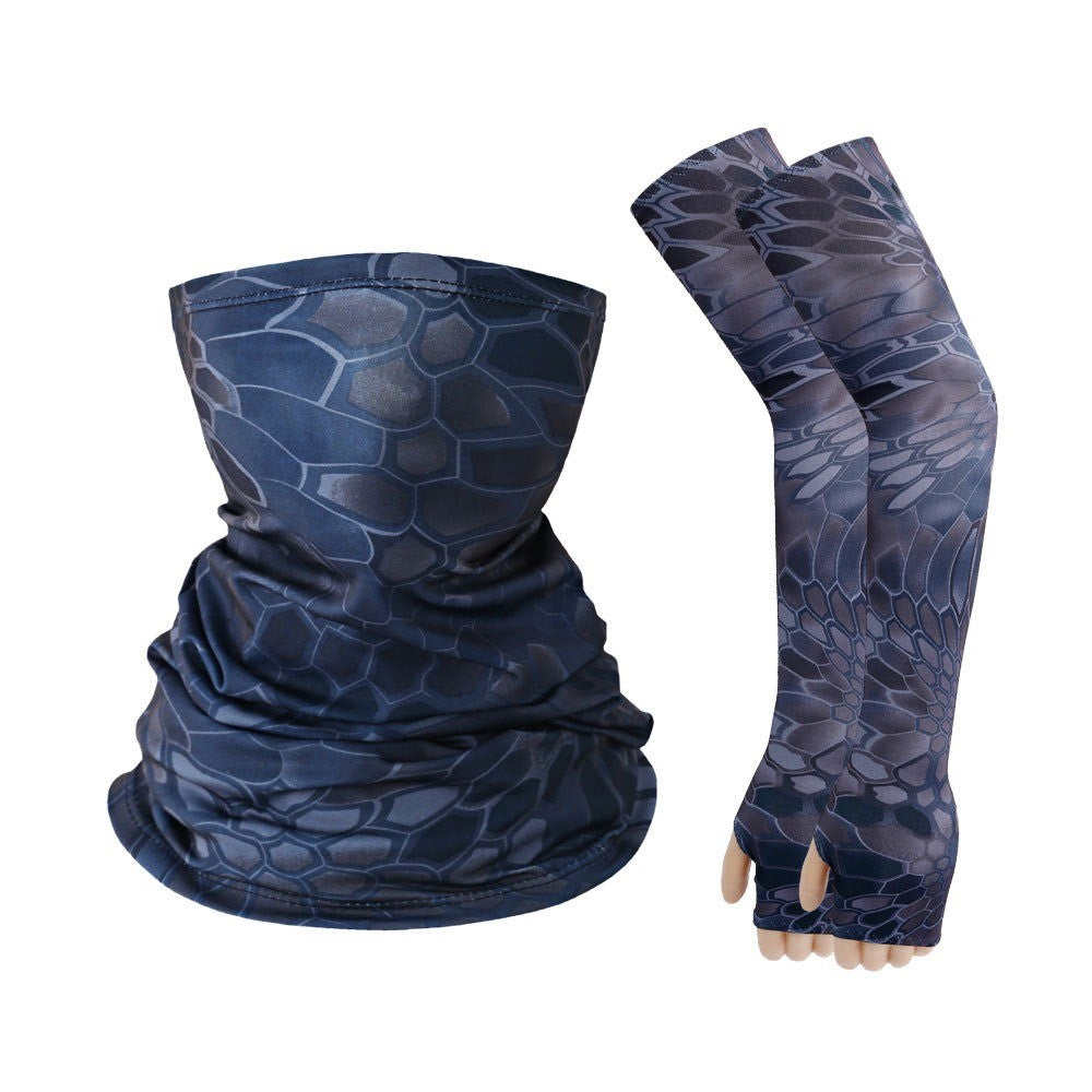 4 Set Cooling Arm Sleeves & Neck Gaiter Face Mask UV Protection for Men/Women