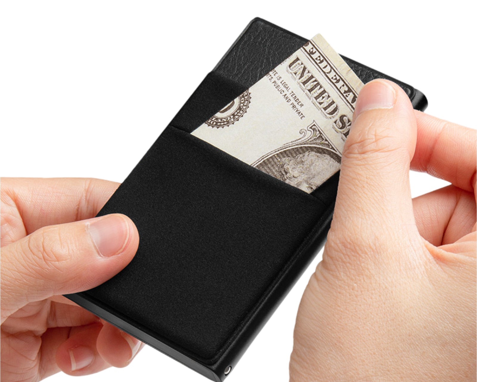 Men's Wallet Slim Mens Wallet RFID Blocking Front Pocket Card ID Holder for Airtag